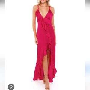 FOR LOVE AND LEMONS isabella ruffled maxi dress - size xs